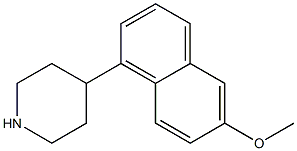 4-(6-METHOXY-NAPHTHALEN-1-YL)-PIPERIDINE Struktur