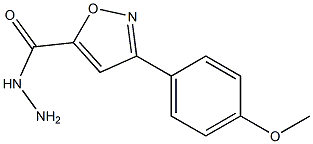 3-(4-METHOXYPHENYL)ISOXAZOLE-5-CARBOHYDRAZIDE Struktur