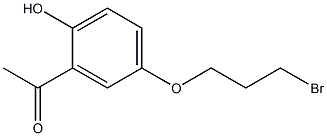 1-[5-(3-BROMO-PROPOXY)-2-HYDROXY-PHENYL]-ETHANONE Struktur