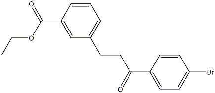 4'-BROMO-3-(3-CARBOETHOXYPHENYL)PROPIOPHENONE Struktur