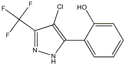 4-CHLORO-5-(2-HYDROXYPHENYL)-3-(TRIFLUOROMETHYL)PYRAZOLE Struktur