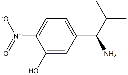 5-((1R)-1-AMINO-2-METHYLPROPYL)-2-NITROPHENOL Struktur