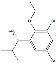 (1S)-1-(3,5-DIBROMO-2-ETHOXYPHENYL)-2-METHYLPROPYLAMINE Struktur