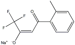 SODIUM (2E)-1,1,1-TRIFLUORO-4-(2-METHYLPHENYL)-4-OXOBUT-2-EN-2-OLATE Struktur