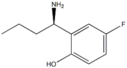 2-((1R)-1-AMINOBUTYL)-4-FLUOROPHENOL Struktur