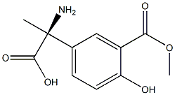 (2S)-2-AMINO-2-[4-HYDROXY-3-(METHOXYCARBONYL)PHENYL]PROPANOIC ACID Struktur