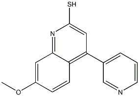 7-METHOXY-4-PYRIDIN-3-YLQUINOLINE-2-THIOL Struktur