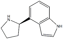 4-((2R)PYRROLIDIN-2-YL)INDOLE Struktur