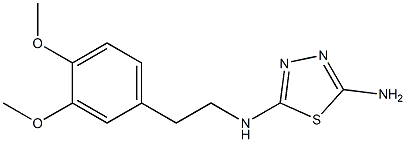 N-[2-(3,4-DIMETHOXYPHENYL)ETHYL]-1,3,4-THIADIAZOLE-2,5-DIAMINE Struktur