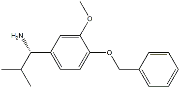 (1S)-1-[3-METHOXY-4-(PHENYLMETHOXY)PHENYL]-2-METHYLPROPYLAMINE Struktur