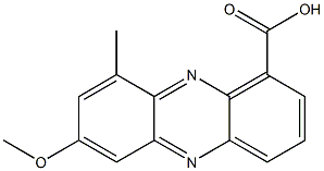 7-METHOXY-9-METHYL-PHENAZINE-1-CARBOXYLIC ACID Struktur