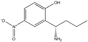 2-((1S)-1-AMINOBUTYL)-4-NITROPHENOL Struktur