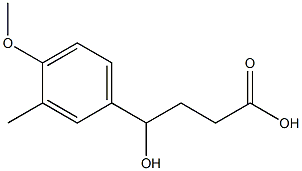 4-HYDROXY-4-(4-METHOXY-3-METHYL-PHENYL)-BUTYRIC ACID Struktur