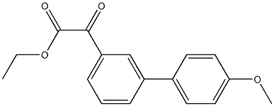 ETHYL 3-(4-METHOXYPHENYL)BENZOYLFORMATE Struktur