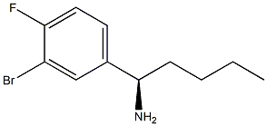 (1R)-1-(3-BROMO-4-FLUOROPHENYL)PENTYLAMINE Struktur