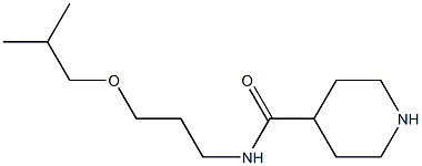 N-(3-ISOBUTOXYPROPYL)PIPERIDINE-4-CARBOXAMIDE Struktur