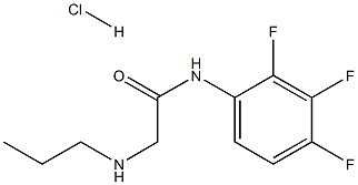 2-(PROPYLAMINO)-N-(2,3,4-TRIFLUOROPHENYL)ACETAMIDE HYDROCHLORIDE Struktur