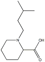 1-(3-METHYLBUTYL)PIPERIDINE-2-CARBOXYLIC ACID Struktur