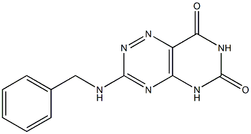 3-(BENZYLAMINO)PYRIMIDO[4,5-E][1,2,4]TRIAZINE-6,8(5H,7H)-DIONE Struktur