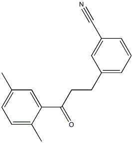 3-(3-CYANOPHENYL)-2',5'-DIMETHYLPROPIOPHENONE Struktur