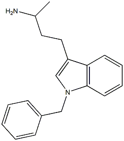 3-(1-BENZYL-1H-INDOL-3-YL)-1-METHYLPROPYLAMINE Struktur