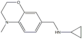 (1S)CYCLOPROPYL(4-METHYL(2H,3H-BENZO[E]1,4-OXAZIN-7-YL))METHYLAMINE Struktur