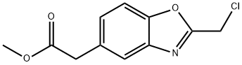 METHYL 2-[2-(CHLOROMETHYL)-1,3-BENZOXAZOL-5-YL]ACETATE Struktur