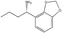 1-(2H-BENZO[D]1,3-DIOXOLEN-4-YL)(1S)BUTYLAMINE Struktur