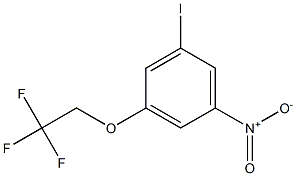 1-IODO-3-NITRO-5-(2,2,2-TRIFLUOROETHOXY)BENZENE Struktur