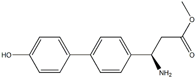 METHYL (3R)-3-AMINO-3-[4-(4-HYDROXYPHENYL)PHENYL]PROPANOATE Struktur