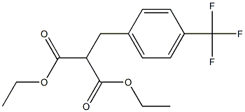 DIETHYL (4-TRIFLUOROMETHYLBENZYL)MALONATE Struktur