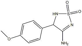 4-(4-METHOXYPHENYL)-4,5-DIHYDRO-1,2,5-THIADIAZOL-3-AMINE 1,1-DIOXIDE Struktur