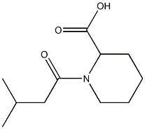 1-(3-METHYLBUTANOYL)PIPERIDINE-2-CARBOXYLIC ACID Struktur