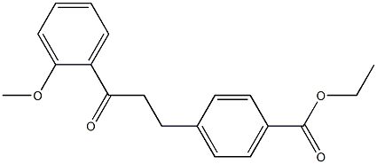 3-(4-CARBOETHOXYPHENYL)-2'-METHOXYPROPIOPHENONE Struktur