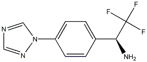 (1S)-2,2,2-TRIFLUORO-1-(4-(1,2,4-TRIAZOLYL)PHENYL)ETHYLAMINE Struktur