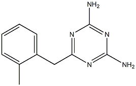 6-(2-METHYLBENZYL)-1,3,5-TRIAZINE-2,4-DIAMINE Struktur