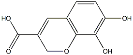 7,8-DIHYDROXY-2H-CHROMENE-3-CARBOXYLIC ACID Struktur