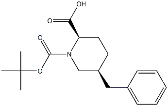 (2R,5S)-5-BENZYL-PIPERIDINE-1,2-DICARBOXYLIC ACID 1-TERT-BUTYL ESTER Struktur