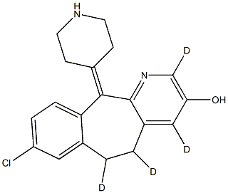 3-HYDROXY DESLORATADINE-D4 Struktur