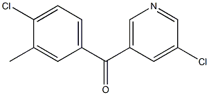 3-CHLORO-5-(4-CHLORO-3-METHYLBENZOYL)PYRIDINE Struktur