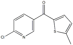 2-CHLORO-5-(5-METHYL-2-THENOYL)PYRIDINE Struktur