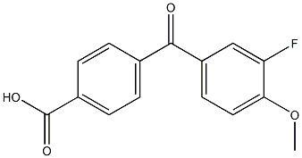 4-(3-FLUORO-4-METHOXYBENZOYL)BENZOIC ACID Struktur