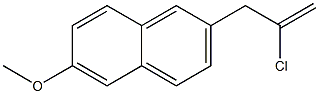 2-CHLORO-3-(6-METHOXY-2-NAPHTHYL)-1-PROPENE Struktur