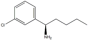 (1R)-1-(3-CHLOROPHENYL)PENTYLAMINE Struktur