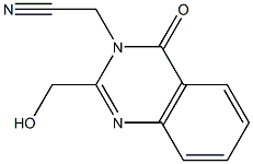 [2-(HYDROXYMETHYL)-4-OXOQUINAZOLIN-3(4H)-YL]ACETONITRILE Struktur