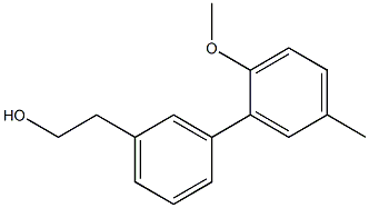 3-(2-METHOXY-5-METHYLPHENYL)PHENETHYL ALCOHOL Struktur