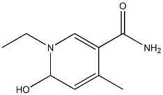 6-HYDROXY-4-METHYL-3-CARBAMOYL-N-ETHYLPYRIDINE Struktur