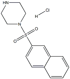 1-(2-NAPHTHYLSULFONYL)PIPERAZINE HYDROCHLORIDE Struktur