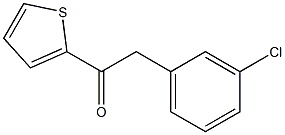 2-(3-CHLOROPHENYL)-1-(2-THIENYL)ETHAN-1-ONE Struktur