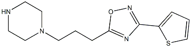 1-[3-(3-THIEN-2-YL-1,2,4-OXADIAZOL-5-YL)PROPYL]PIPERAZINE Struktur